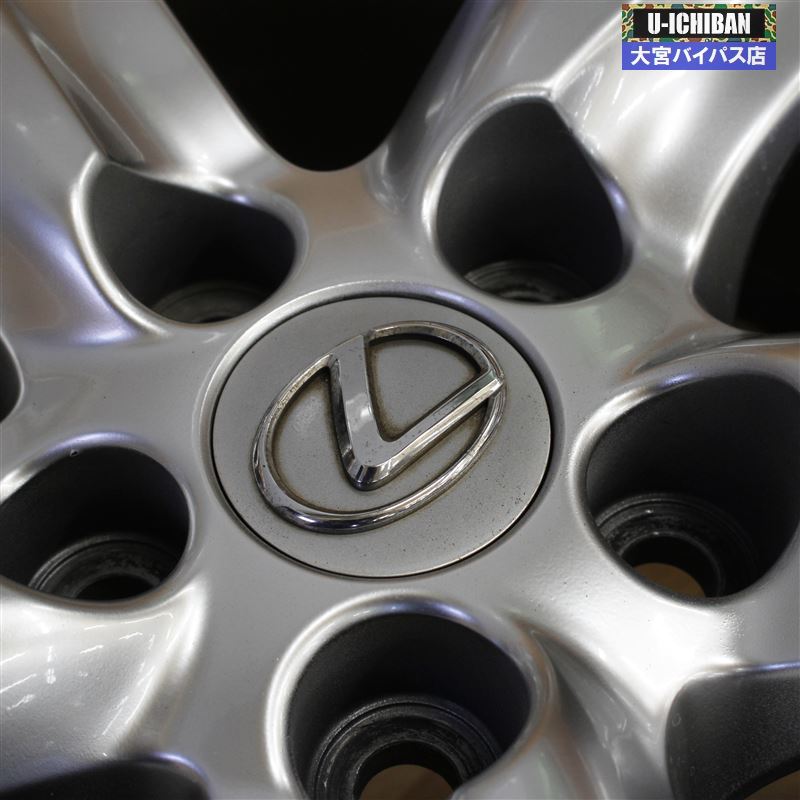 190系 レクサスGS純正アルミホイール 8-18+45 5/114 245/40R18 クラウン マークX等流用 190系 レクサスGS純正アルミホイール 8-18+45 5&frasl;114 ハイグロス＆ヨコハマ